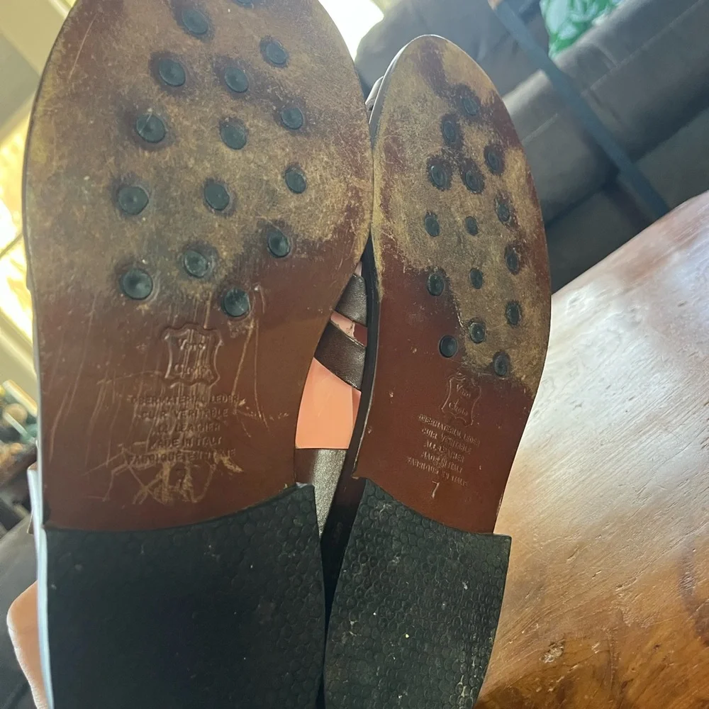 Tommy Bahama Leather Fisherman Sandals Brown – Men’s Size 7
